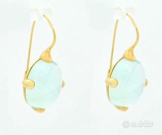 Orecchini Pomellato Griffe in oro giallo con acqua