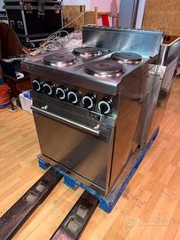 PIANO DI COTTURA 4 PIASTRE con FORNO ELETTRICO
