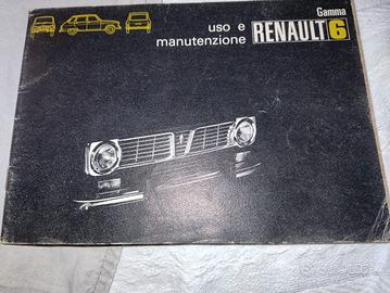 libretto uso e manutenzione originale perRenault 6