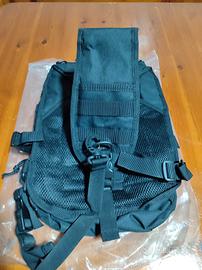 Zaino tipo militare nero da 15 litri monospalla