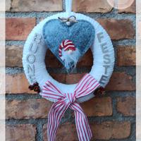 Ghirlanda Naralizia Handmade Gnomo "Buone Feste"