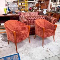 Coppia di poltrone di Giorgetti, anni '50