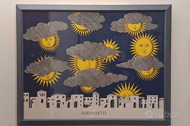 Serigrafia Piero Fornasetti "Soli di Capri" 1993