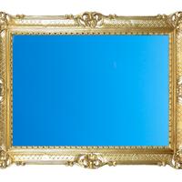 Specchio grande stile barocco roccocò 67x86 cm