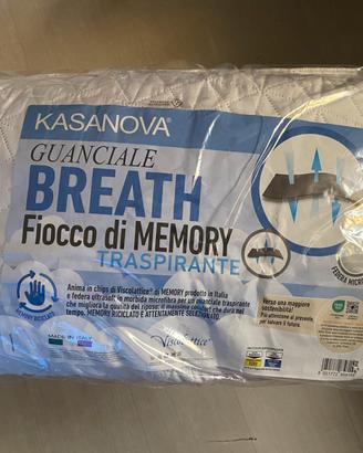 Cuscino letto menory foam breath