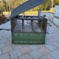 Rimorchio per trasporto animali uso sportivo