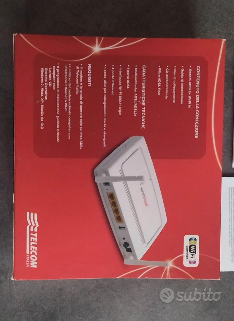 Modem router wifi adsl Telecom - Informatica In vendita a Udine