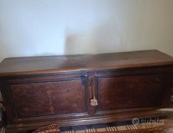 Antica Cassapanca fine '800 in Legno Massello con