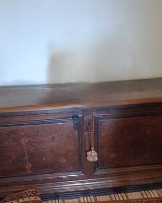 Antica Cassapanca fine '800 in Legno Massello con
