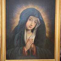 Madonna in preghiera. Olio su tela del ‘700