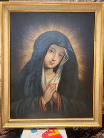 Madonna in preghiera. Olio su tela del ‘700