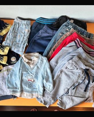 Lotto abbigliamento bambino 1 anno autunno inverno