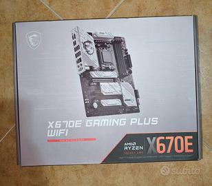 Scheda Madre MSI X670E + SSD 500GB + altro