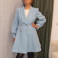 Cappotto donna DiveDivine tg 46 azzurro