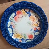Piatto in ceramica dipinto a mano da arredamento