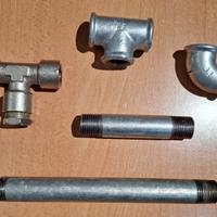 Tubi e raccordi ferro acciaio zincato 1/2