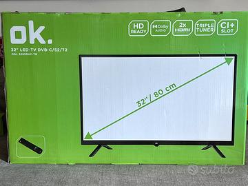 OK. TV 32” LED DVB-C/S2/T2