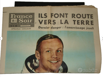 quotidiano journal france soir allunaggio 1969