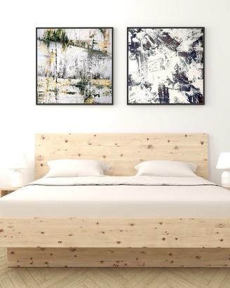 Letto in cirmolo 200x140 con materasso in lattice