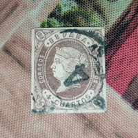 Francobollo antico anno 1862 Correos españa Isabel