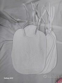 Pacco 6 bavaglini spugna