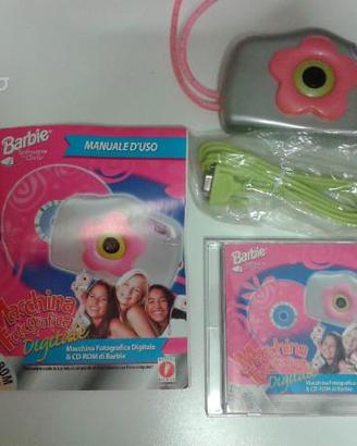 Fotocamera digitale BARBIE, CD ROM e accessori