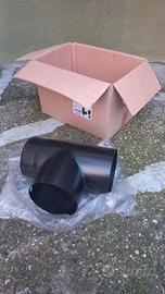 Tubo canna fumaria diam. 15, camino stufa a legna