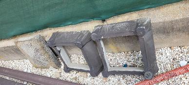 Comignolo camino canna fumaria 45x45