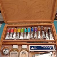 COLORI AD OLIO MAIMERI  IN VALIGETTA DI LEGNO