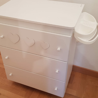 Bagnetto fasciatoio Azur Fantasy cuore e stelle