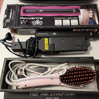 2 piastre e una spazzola lisciante 