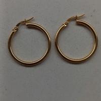 Orecchini cerchio oro giallo 9 kt