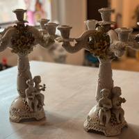 Candelabri con putti e fiori Bassano