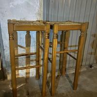 Sgabelli alti in legno
