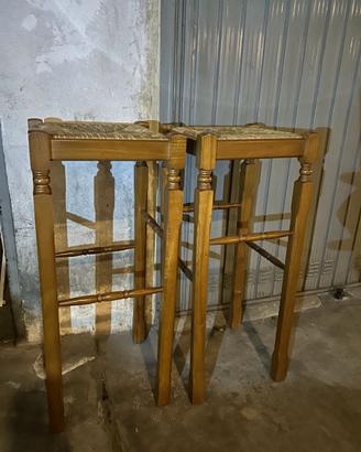 Sgabelli alti in legno