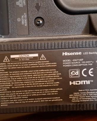 TV HISENSE 43A7140F