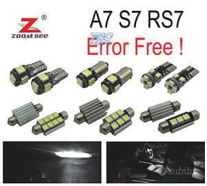 KIT 16 LAMPADE LED INTERNE PER AUDI A7 S7 RS7 C7 Q