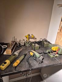 Lotto attrezzatura modellismo – mini trapano, sega