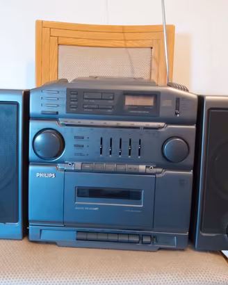 Stereo vintage Philips (radio-cassette-cd)