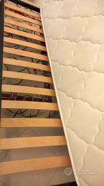 Rete singola a doghe più materasso 