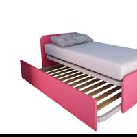 Letto singolo con letto estraibile