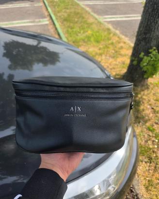 Tracolla Uomo Armani Exchange A|X Nero originale