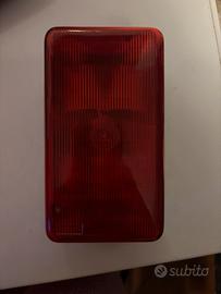 Lampada Schyller rossa E27 ponteggio o cantiere