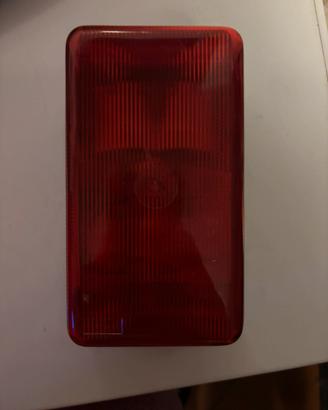 Lampada Schyller rossa E27 ponteggio o cantiere