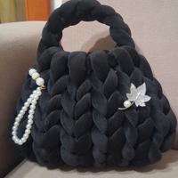 Borsa marshmallow nera 
