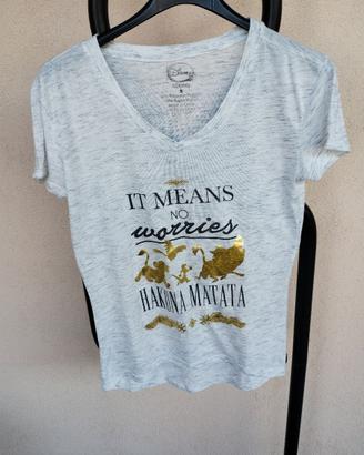 T-shirt Disney Hakuna Matata Il Re Leone Taglia S