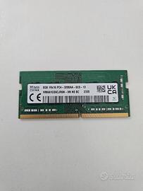 RAM SK Hynix 8 GB DDR4 3200MHz SODIMM 1x8gb