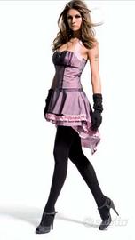 Vestito Denny Rose tulle nero e rosa tg S-M