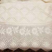 Coperta in filo di Scozia lavorata a mano