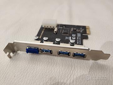 Scheda PCI USB 4x aggiuntive